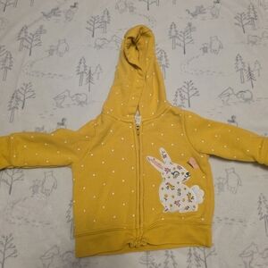 3m Yellow Bunny Hooded Zip Jacket